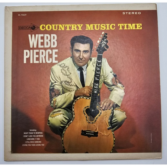 Other - WEBB PIERCE 7" 33 1/3 Jukebox EP‎ - Country Music Time DECCA DL 74659 Nice!